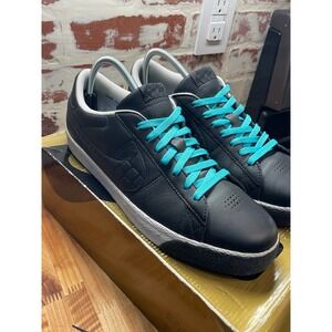 Nike SB Blazer Low Premium Black Tiffany Teal Leather Shoes RARE Men's Size 13